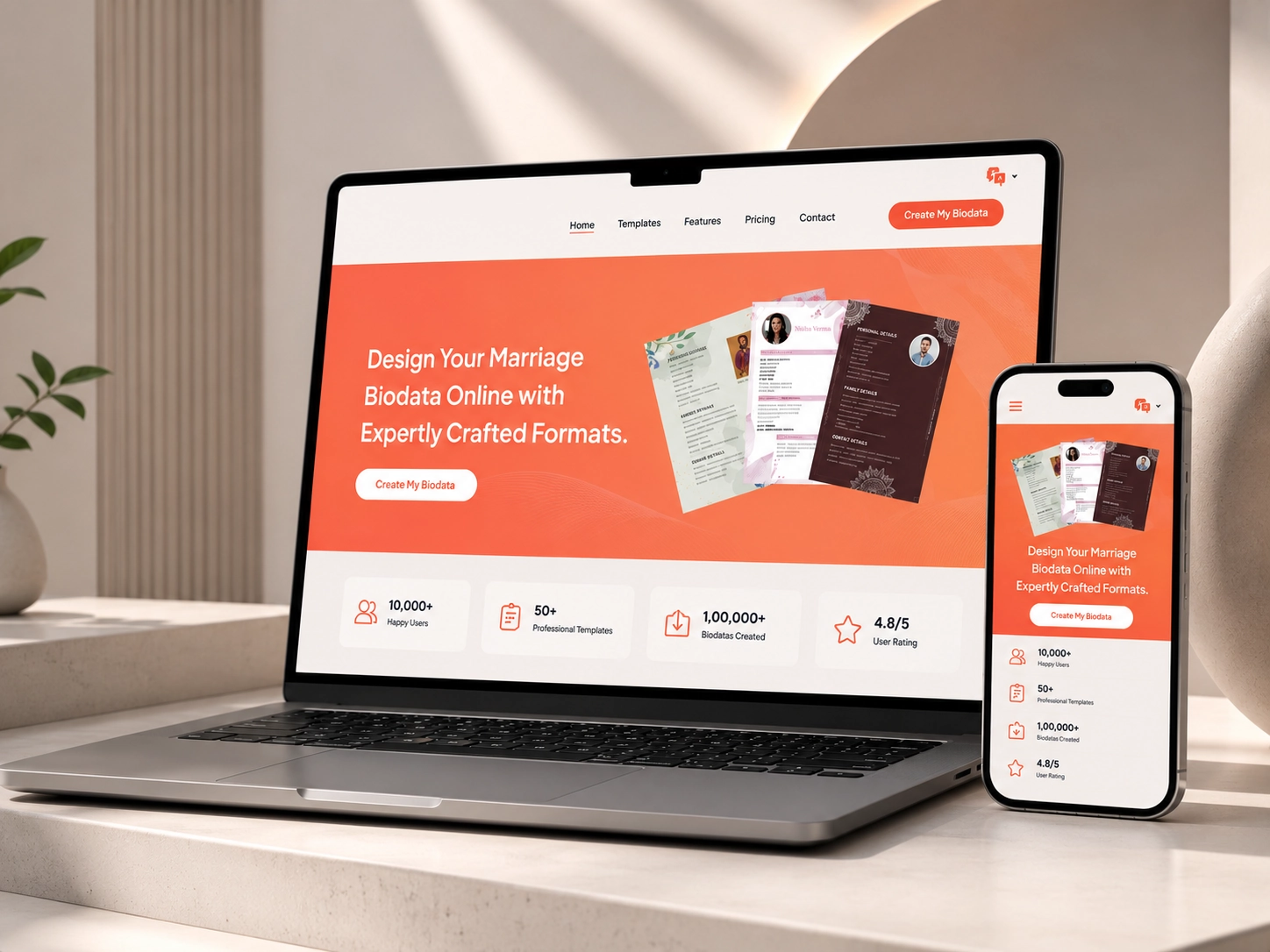 Business challenge and solution for dynamic marriage biodata document generation platform