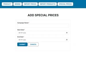 Add Special Prices – Create promotional campaigns in Centralized Shopify Product & Inventory Management Platform