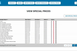 View Special Prices – Manage promotional campaigns in Centralized Shopify Product & Inventory Management Platform