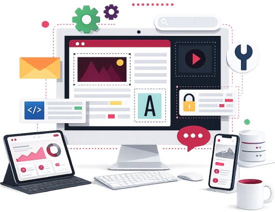 Custom website development services with tailored functionality, integrations, automation, and scalable business solutions