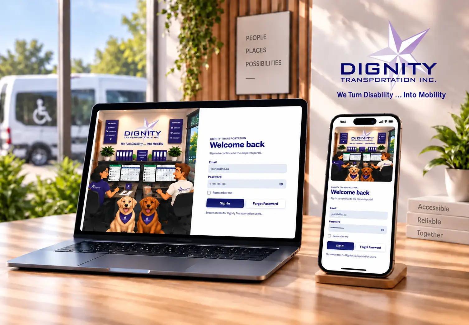 The Business Challenge & Our Solution – Dignity Transportation automated trip assignment and driver scheduling platform