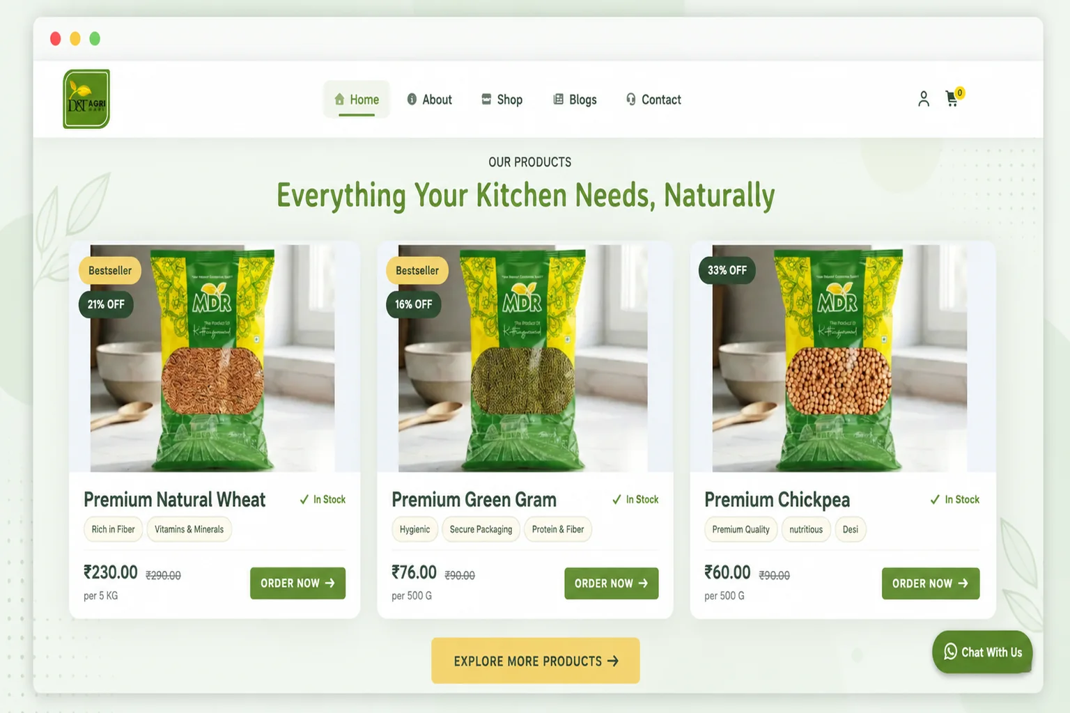 Fresh Organic Grains Product Catalog – Browse organic grains with categories, images, pricing and availability