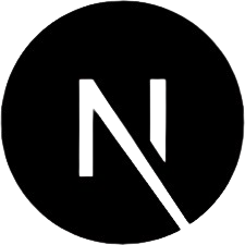 Next.js development technology logo for high-performance web applications