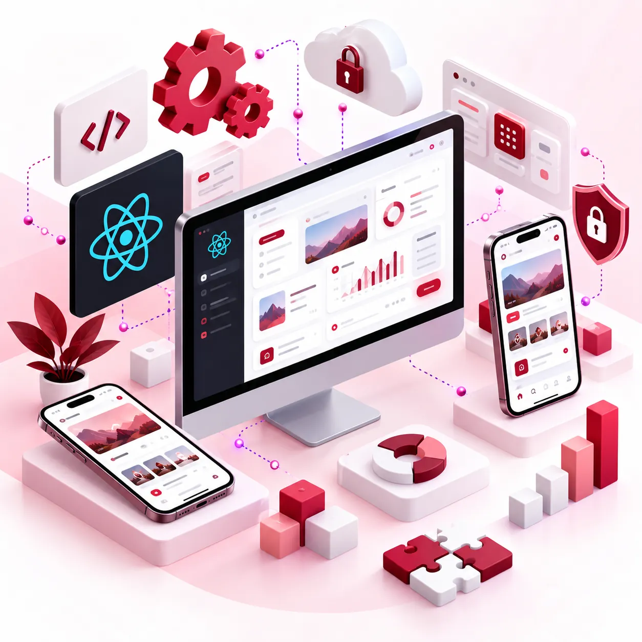 React.Js Development – Build responsive SaaS products, customer portals, dashboards and custom web applications