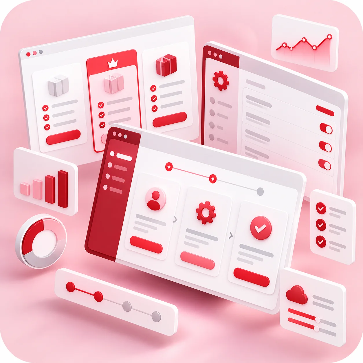 SaaS Product Interfaces – Clear frontend for onboarding, accounts, subscriptions, billing and core product workflows