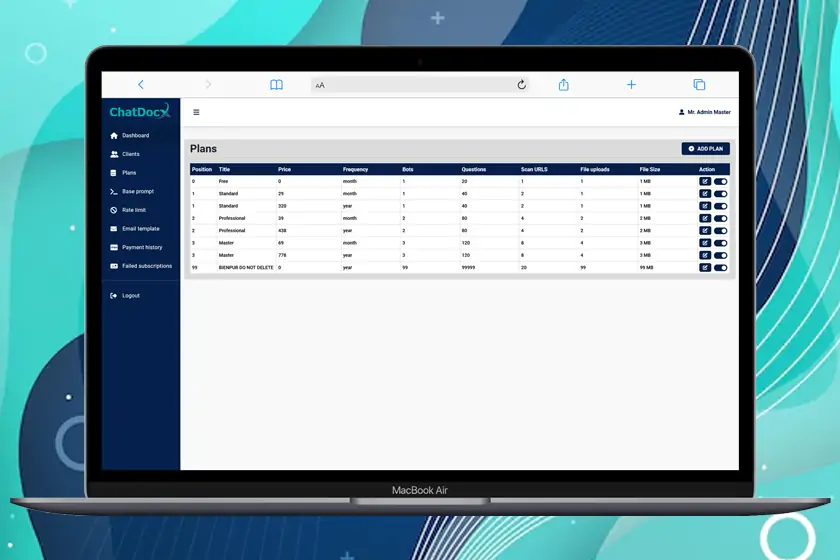 chatdocx-admin-plans