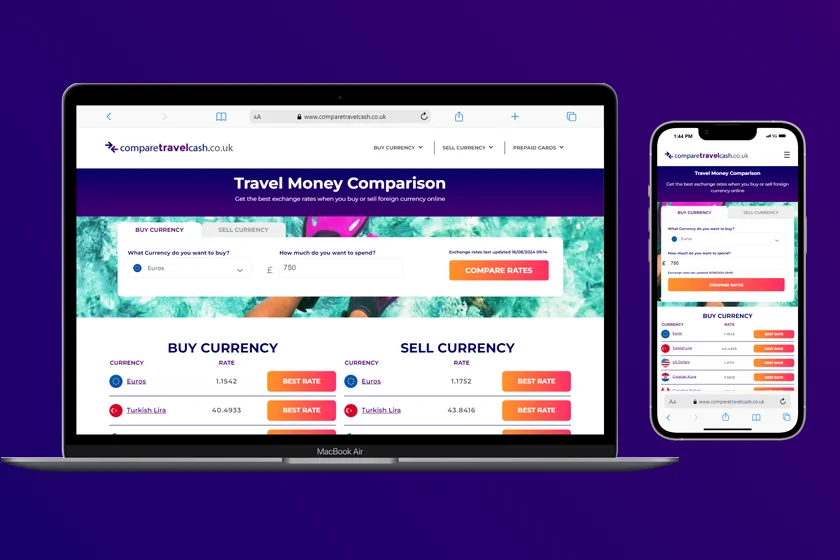 Compare Travel Cash - Travel Money Comparison Site
