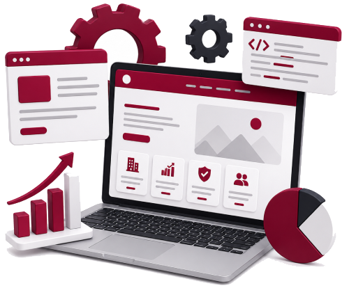 Professional corporate website development for businesses with responsive web design