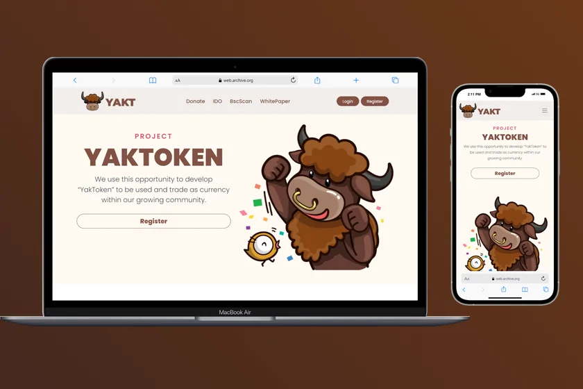 YAKTOKEN Currency Website