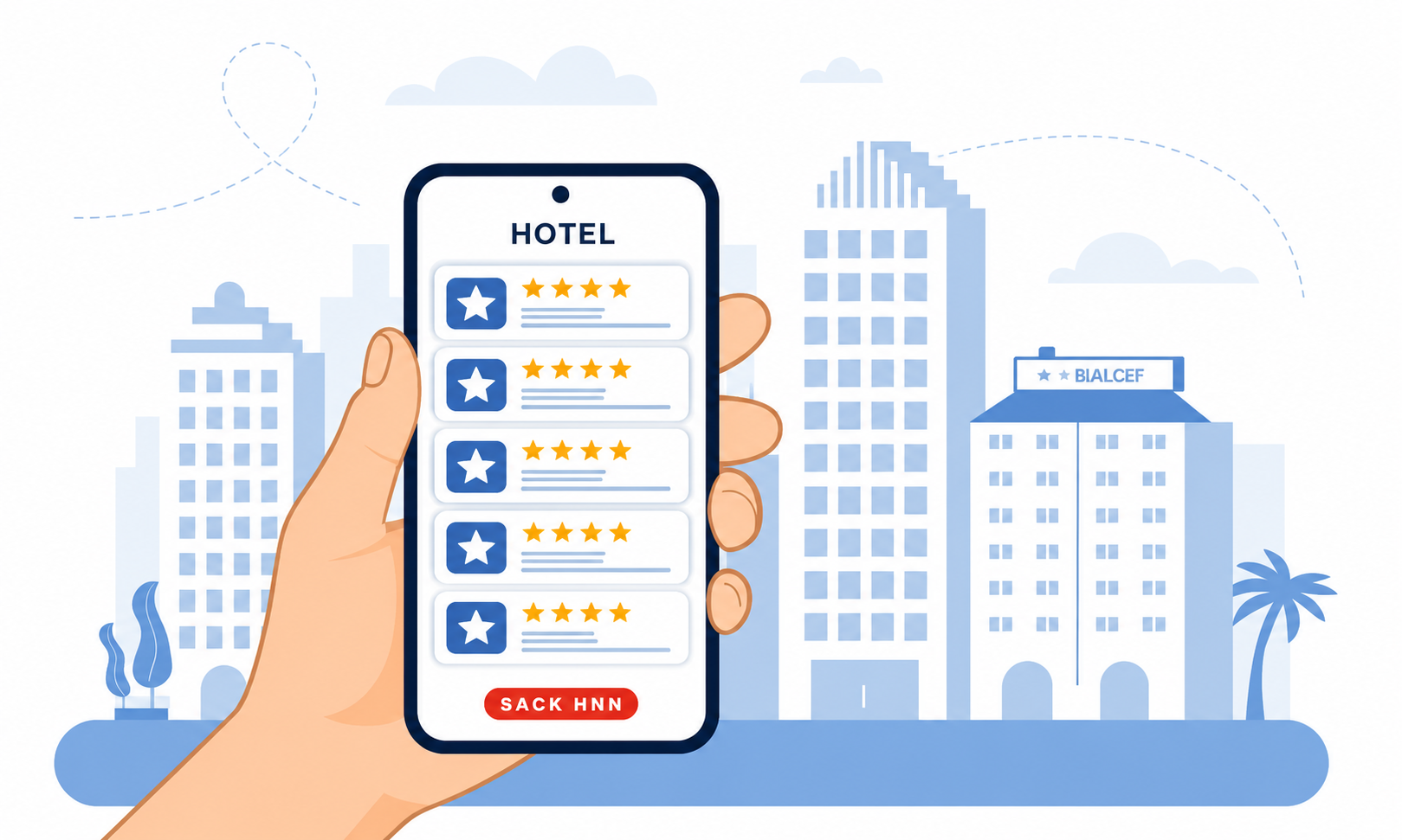 Custom hotel booking and reservation software for managing room availability and hotel packages