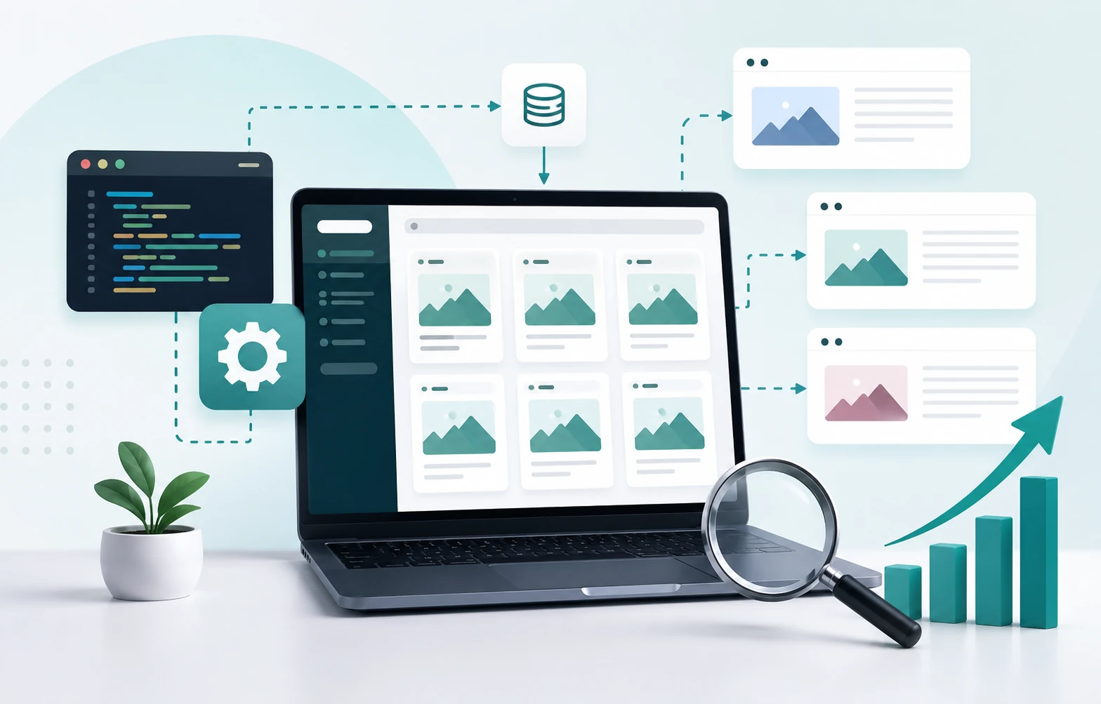 What is Programmatic SEO? Learn how programmatic SEO helps websites create scalable SEO pages, rank for thousands of long-tail keywords, and increase organic traffic.